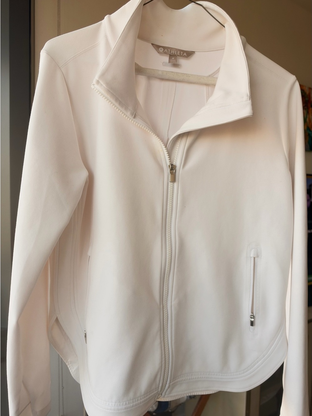 Athleta Women’s White Full-Zip Jacket
